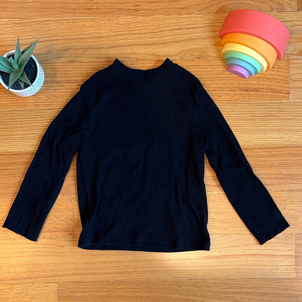 4/$21 2T Old Navy Mock Turtleneck Black Long Sleeve Shirt